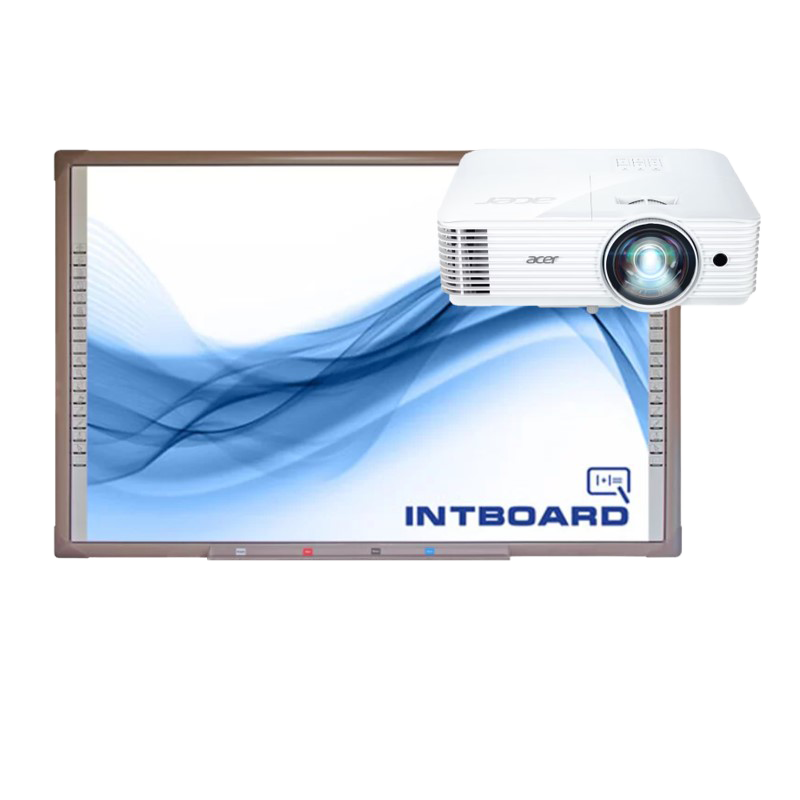 Інтерактивна дошка INTBOARD UT-TBI82X-TS (з розумним лотком) з ультракороткофокусним проектором Acer S1286H